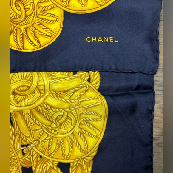 Chanel 100% Silk Scarf - Picture 2 of 3